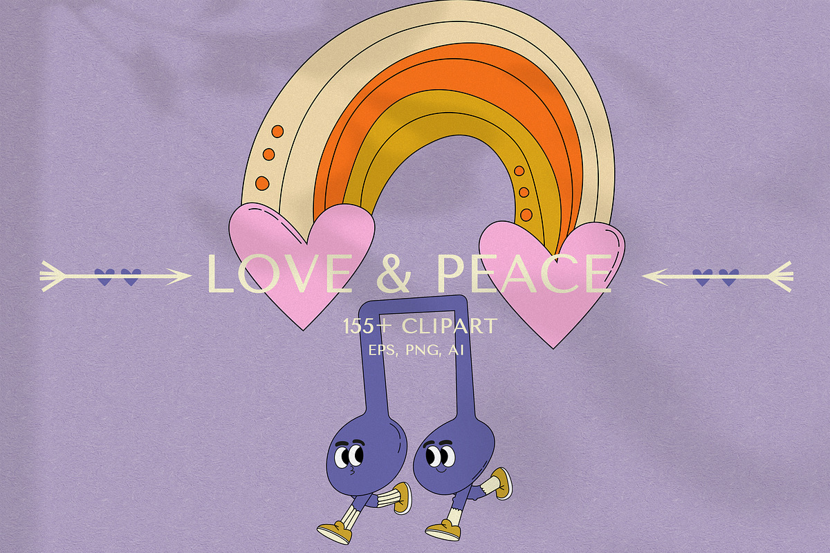 LOVE AND PEACE, an Illustration by Aleks.Flaks (Photo 1 of 16)