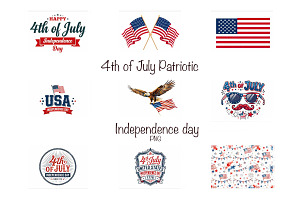4th of July Patriotic Independence, a Seasonal Illustration by VetalStock