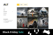 Alternate - Portfolio WP Theme, a WordPress Template by Viva Themes (Thumbnail 1 of 3)