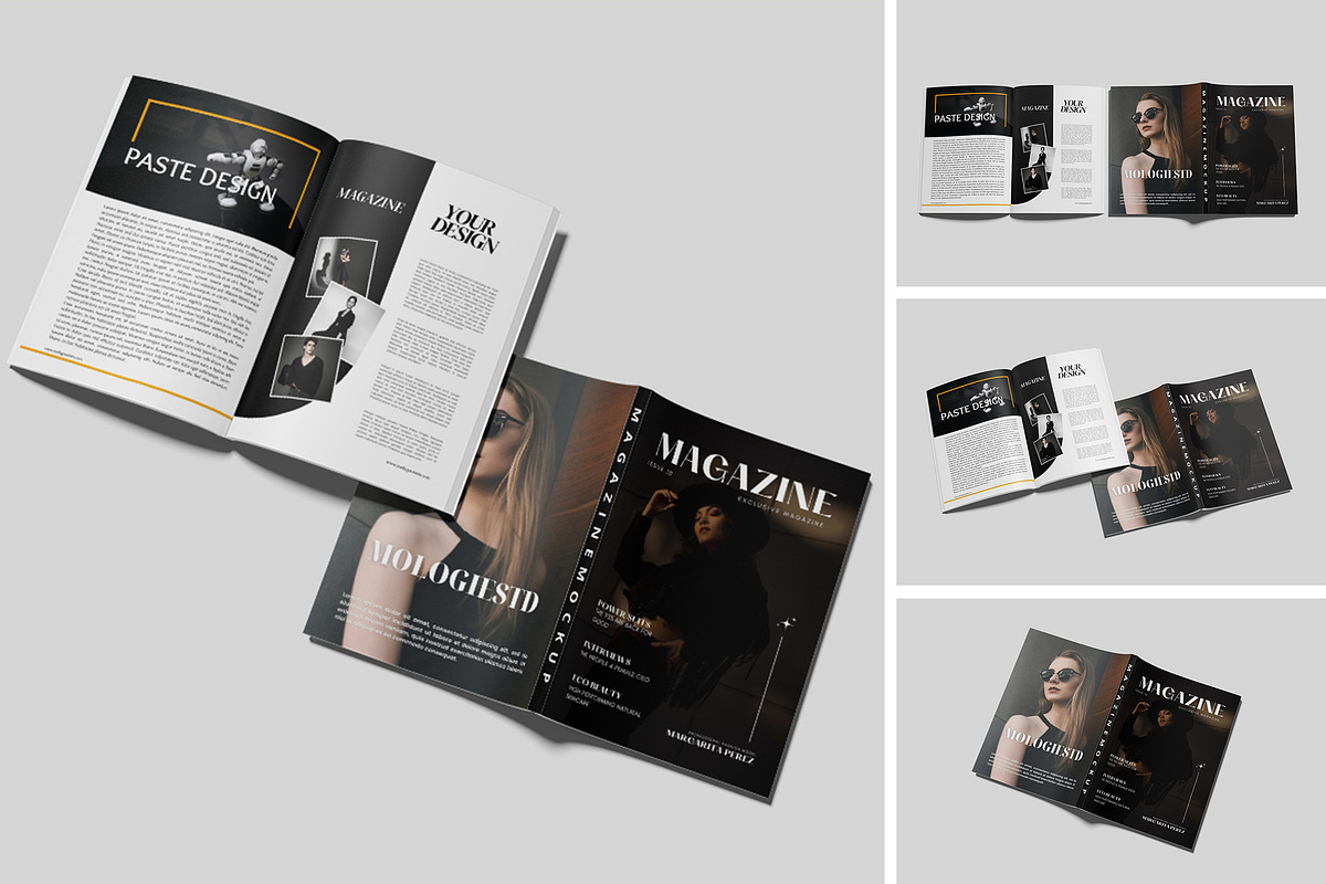 Magazine Mockup, a Magazine Template by kebunmockup (Photo 1 of 5)