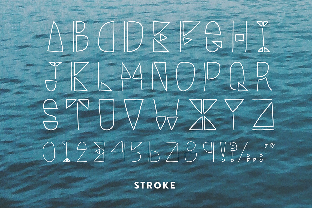 Chill Wave - Geometric Font preview 5