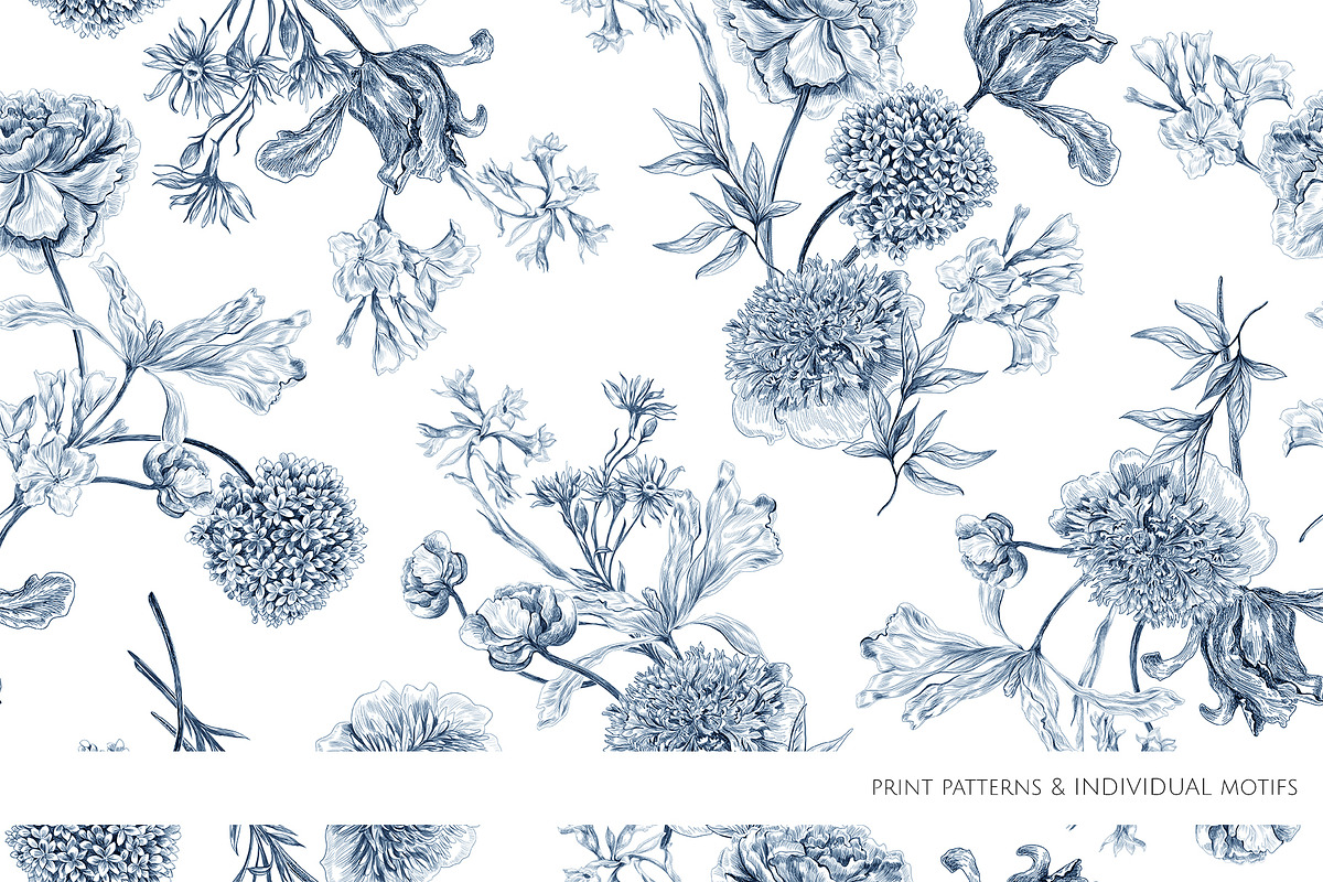 MAGICAL GARDEN (Pattern & motifs), a Pattern Graphic by HannaStudio (Photo 2 of 10)