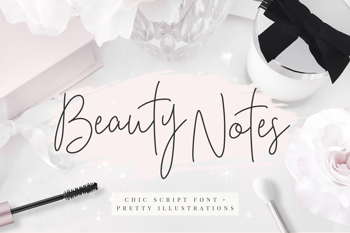 Beauty Notes Script + Illustrations, a Script Font by Design Pixie (Photo 15 of 15)