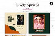 Lively apricot social media graphic, a Social Media Template by Chanut is industries (Thumbnail 2 of 8)