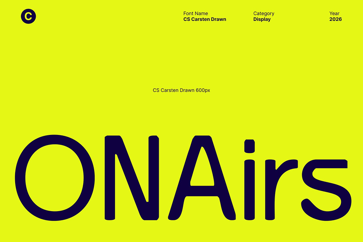 CS Carsten Drawn, a Sans Serif Font by Craft Supply Co. (Photo 3 of 8)