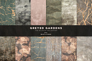 Greyed Gardens & Gold Graphics, a Pattern Graphic by Blixa 6 Studios (Thumbnail 1 of 5)