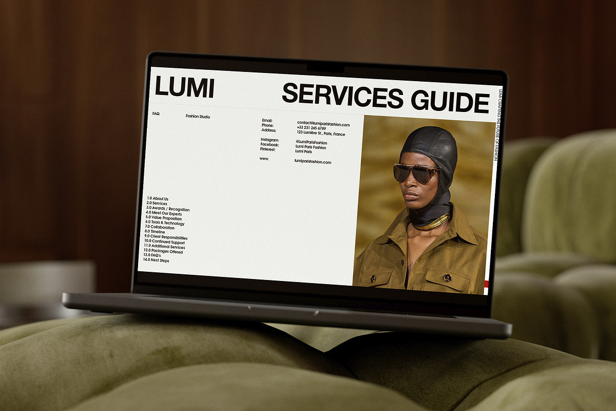 LUMI | Services Guide, a Presentation Template by Viva Agency (Photo 3 of 10)