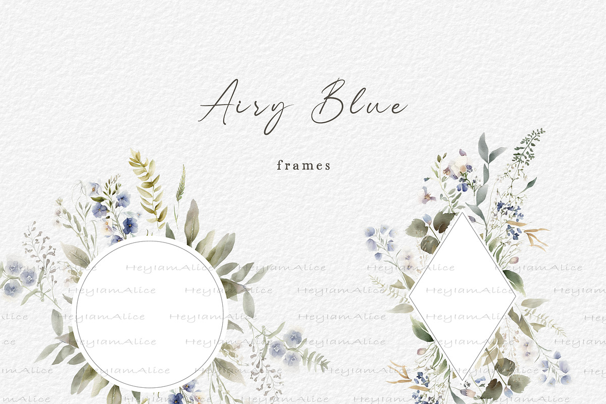 Airy Blue Floral, a Decorative Illustration by heyiamalice (Photo 5 of 11)