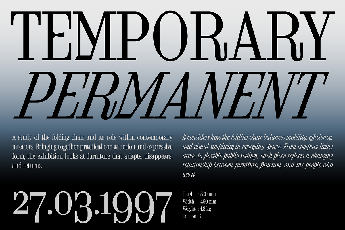 FTC Foldyne, a Serif Font by Fridaytype (Photo 3 of 12)