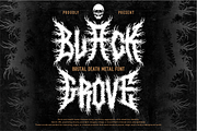 Black Grove Extreme Black Metal Font, a Blackletter Font by PutraCetol Studio (Thumbnail 1 of 5)