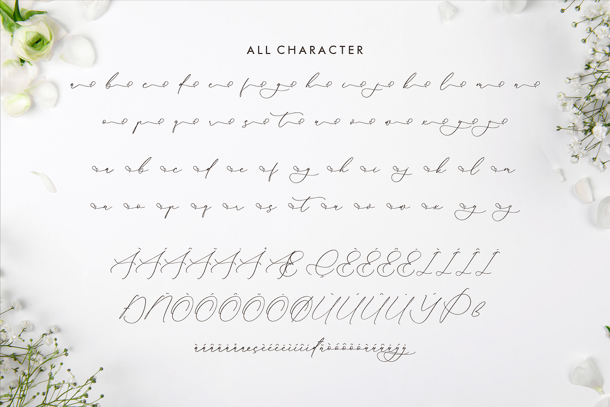 Glofester Menditas Luxury Font, a Script Font by Storytype Studio (Photo 14 of 15)