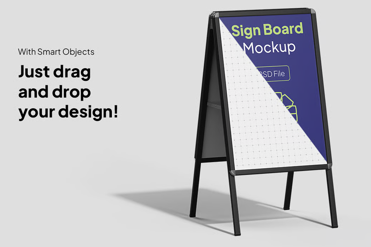 Outdoor Signboard Mockup, an Advertising Mockup by graphicsauce (Photo 3 of 4)
