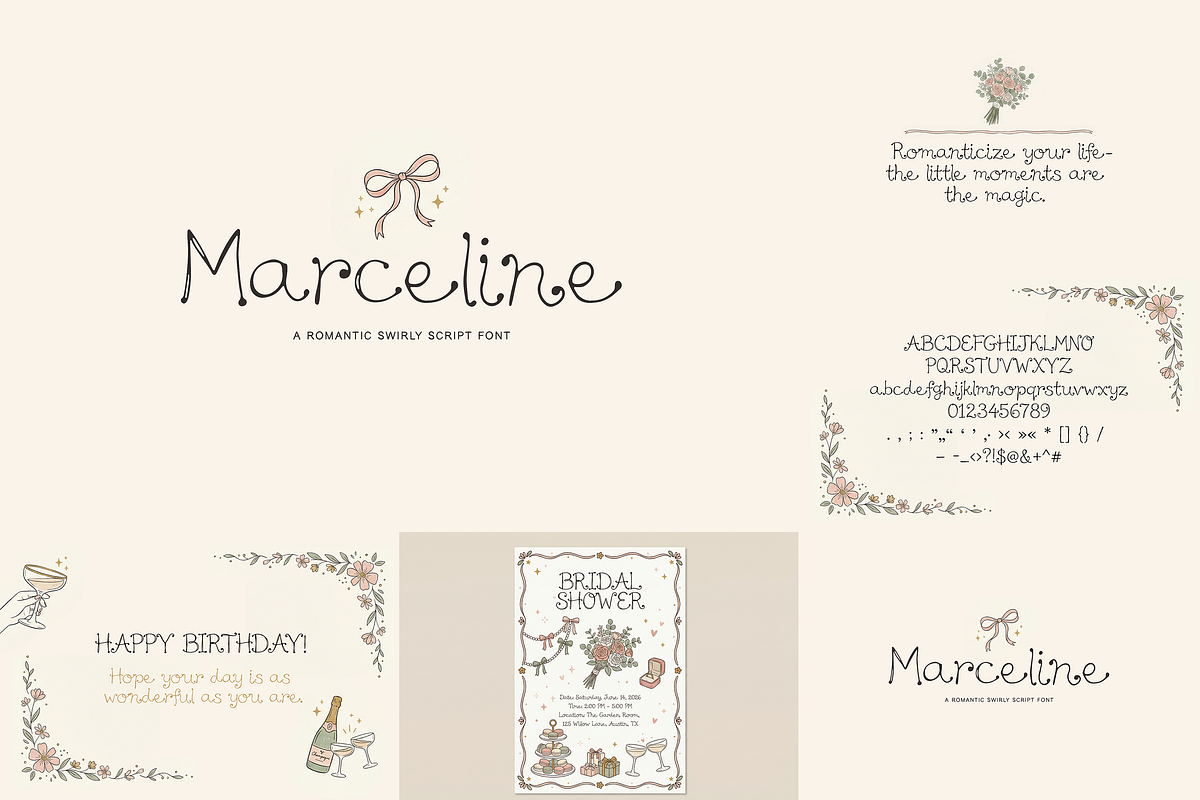Wedding Font Collection, a Script Font by gafaroff studio (Photo 17 of 22)