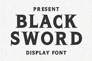 Black Sword, a Font by Fourteen Letter (Thumbnail 1 of 6)
