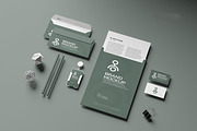 Minimal Corporate Stationery Mockup, a Stationery Template by graphicstory (Thumbnail 1 of 9)