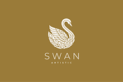 Artistic Swan Vector Logo, a Branding & Logo Template by yopie (Thumbnail 4 of 4)