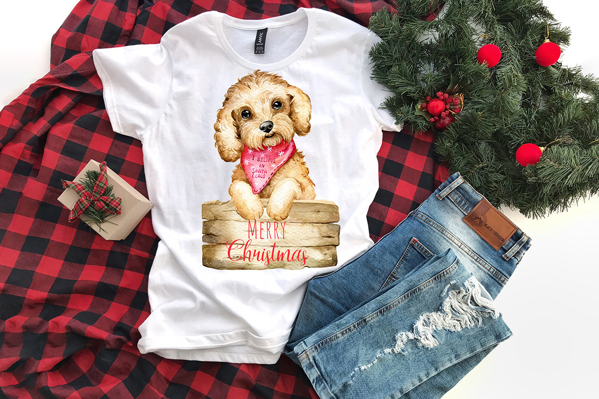 Christmas dogs Clipart, Holiday pets, an Animal Illustration by SimpleWishesArt (Photo 5 of 7)