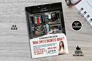 Halloween Real Estate Flyer Canva, a Flyer Template by CreativeVinesStore (Thumbnail 4 of 6)