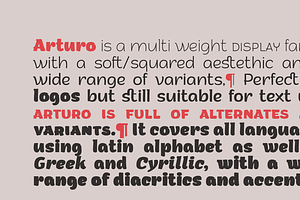 Arturo - 15 Fonts