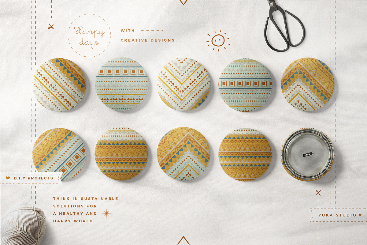 Soft Boho Pattern, a Pattern Graphic by Yuka Baby (Photo 5 of 6)
