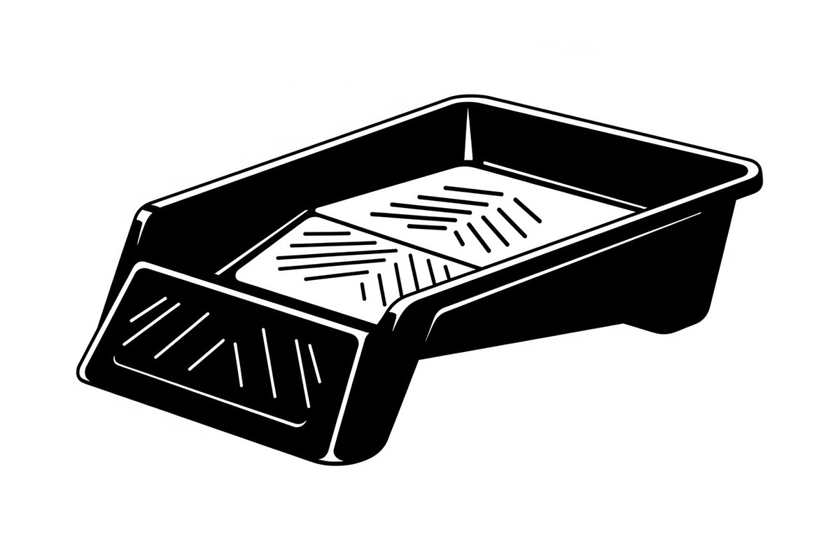 Paint Roller Tray Icon Silhouette, an Icon by hafijul (Photo 9 of 10)