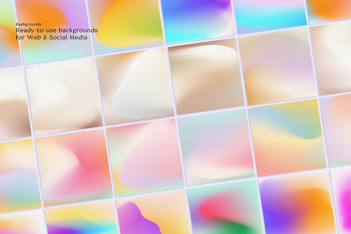 Retro Gradients & Shapes, a Background Graphic by Nomad Visuals (Photo 30 of 31)