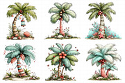 Summer Beach Palm Tree Clipart, an Illustration by Daily.Designs (Thumbnail 7 of 7)