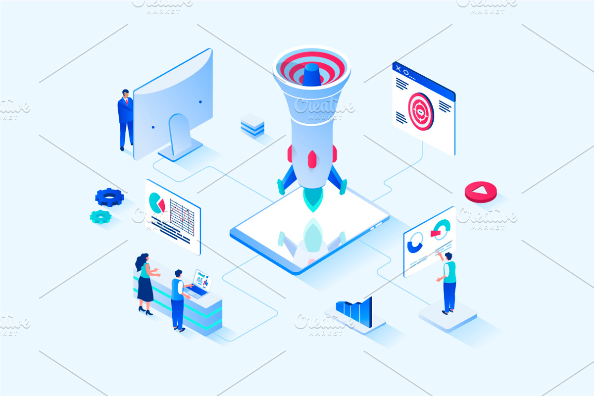 Isometric Web Illustrations, a Templates & Theme by alexdndz (Photo 13 of 31)