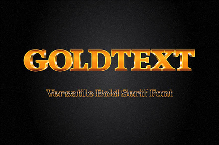 Goldtext - Versatile Bold Serif