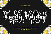 Family Holiday, a Script Font by IRF Lab Studio (Thumbnail 1 of 6)