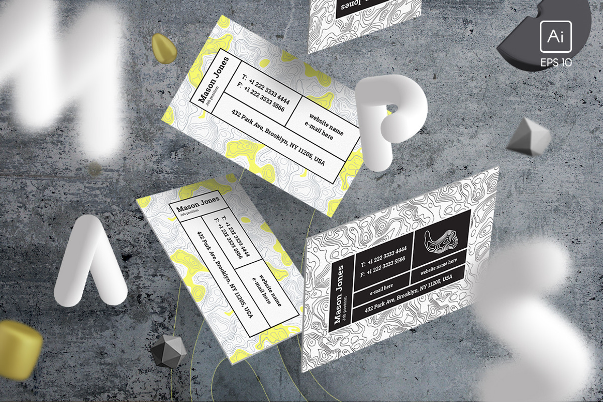 Maps & Bar Business card template, a Business Card Template by ARg Design (Photo 1 of 6)