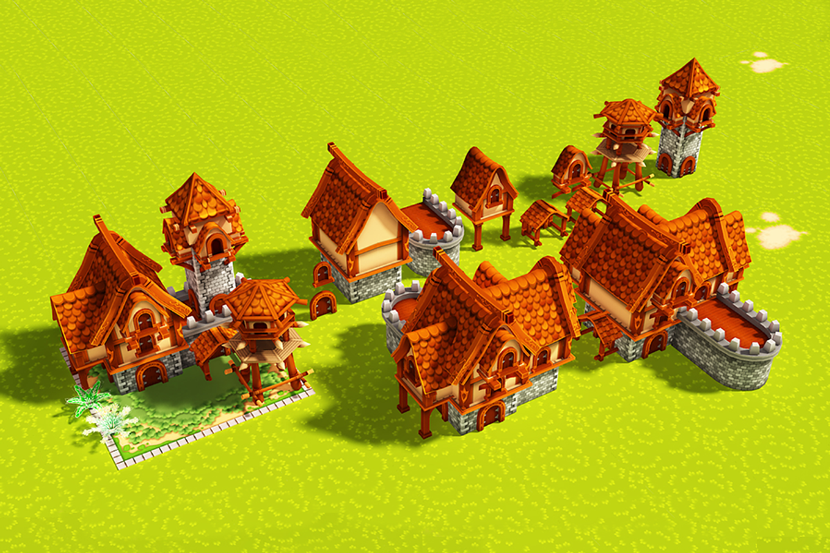 Medieval Town, an Architecture 3D Model by Souchenki (Photo 10 of 15)