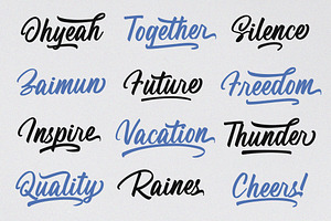 Rainsha Script Font