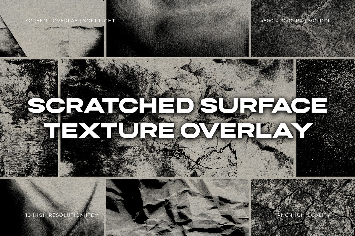 Scratched Surface Texture Overlay, a Texture Graphic by Pitchlook.Studio