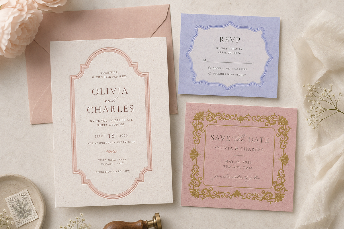 Embossed Paper Frames, a Decorative Illustration by Anna Studio (Photo 2 of 12)