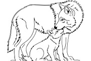 Powerful Alpha Wolf Vector Bundle, an Animal Illustration by Designer_Momina (Thumbnail 12 of 21)