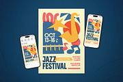 Jazz Festival Event Flyer Set, a Flyer Template by The Good Store (Thumbnail 1 of 2)