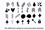 120+ Procreate linocut stamp brushes, a Brush Add-On by laura.design (Thumbnail 4 of 8)