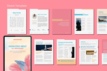 Ebook Canva Template, a Magazine Template by TheBrightGrap