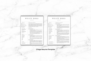 Resume Template - Wyatt