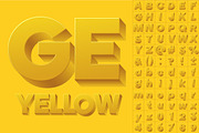 Vector alphabet of simple 3d letters, an Object Graphic by popskraft (Thumbnail 8 of 8)