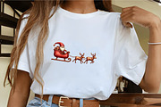Santa Claus Sleigh Silhouette Clipar, an Illustration by CrexoraLab (Thumbnail 3 of 5)