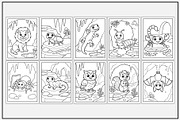 Cave Animals Coloring Book, an Animal Illustration by Lamia Emad (Thumbnail 3 of 5)