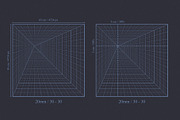 Perspective Grids Vol 1, a Background Graphic by Honnum Graphic Art (Thumbnail 2 of 9)