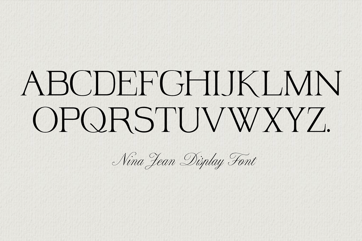 Nina Jean Display Font, a Serif Font by Sylt Type (Photo 3 of 5)