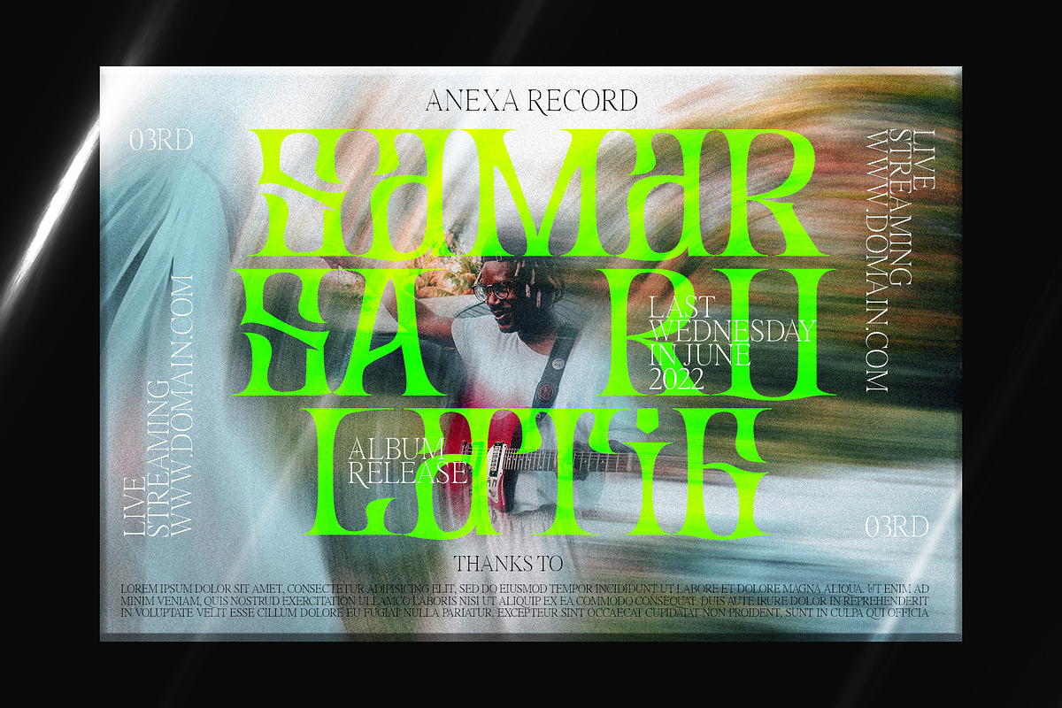 Elvaqir Rock and Roll Typeface, a Font by Designsation (Photo 6 of 10)
