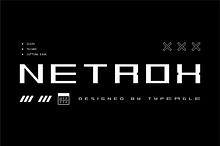 Netrox - Futuristic Display Font