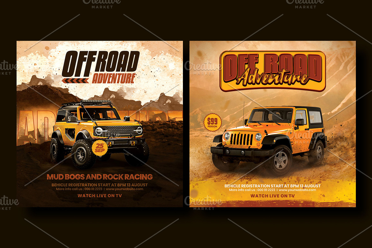 Off road adventure flyer template, a Flyer Template by Yunus Ahmad (Photo 4 of 4)