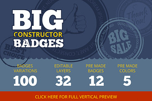 Big Constructor Of Badges