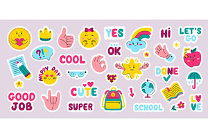 Kids diary stickers. Funny planners, an Illustration by Valerie Bodnar